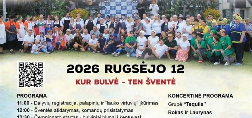 Bulvinių blynų čempionatas 2026
