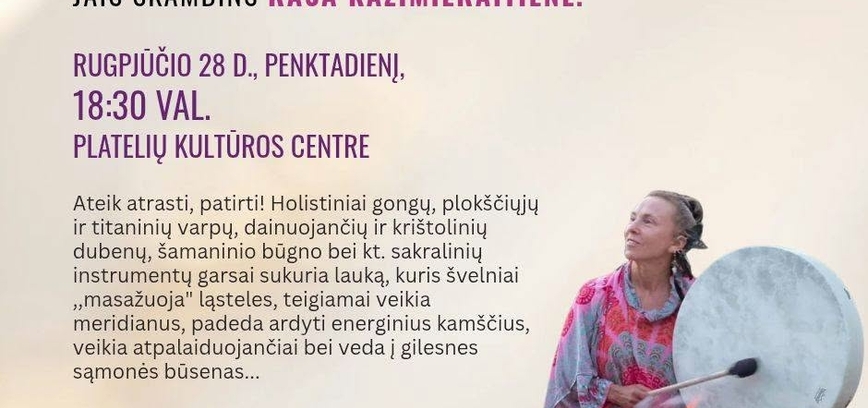 Sakralinių instrumentų garsai su Rasa Kazimieraitiene