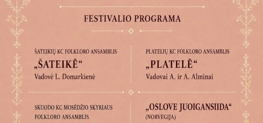 Tarptautinis folkloro festivalis „PRO VĒIŠNIELIU SUODNIELI“