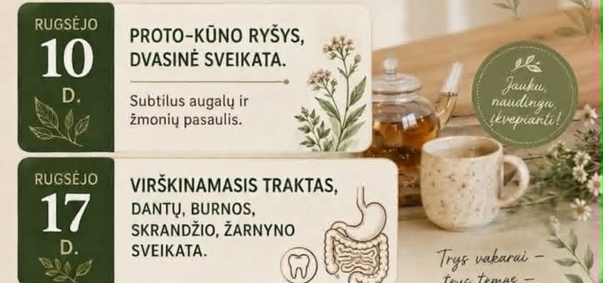 Renginių ciklas ,,Prie arbatos puodelio''