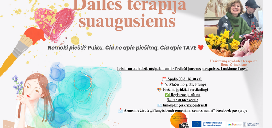 DAILĖS TERAPIJA SUAUGUSIESIEMS