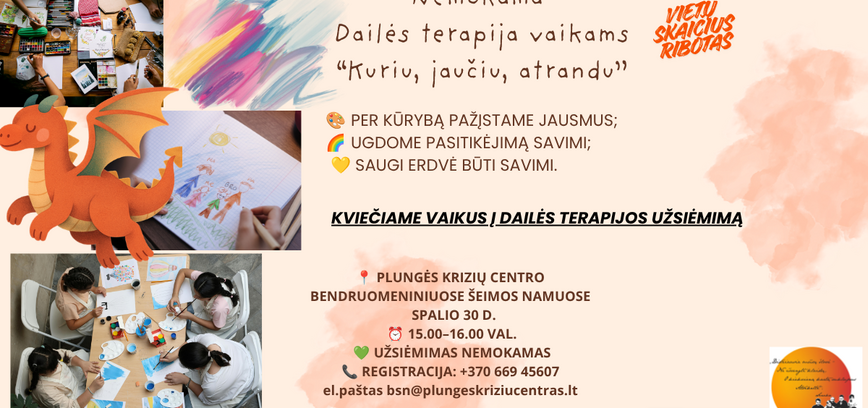 DAILĖS TERAPIJA VAIKAMS PLUNGĖJE 
