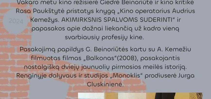 „Akimirksnis spalvoms suderinti“