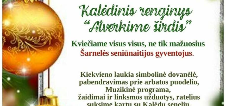 Kalėdinis renginys „Atverkime širdis“