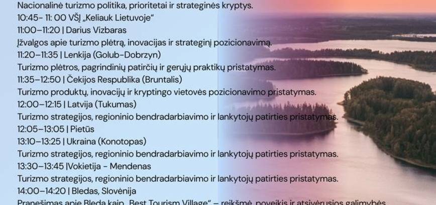 Tarptautinė turizmo konferencija „SHIFT: turizmo tendencijos ir kryptys“
