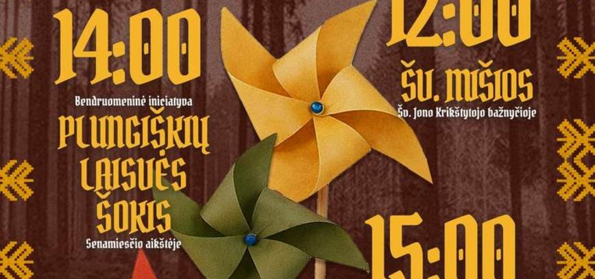 Lietuvos nepriklausomybės atkūrimo dienos minėjimas Plungėje