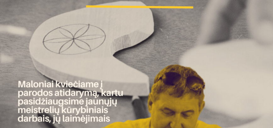 Technologijų mokytojo V. Raibužio mokinių medžio darbų parodos atidarymas