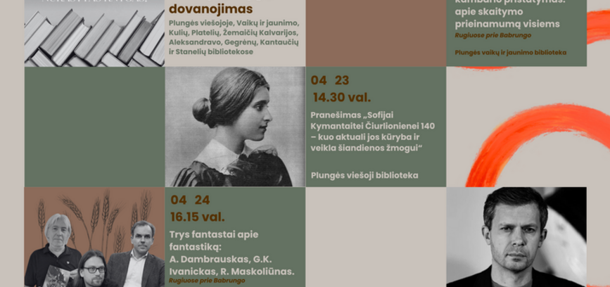 NACIONALINĖ BIBLIOTEKŲ SAVAITĖ PLUNGĖJE BALANDŽIO 23-29 D.