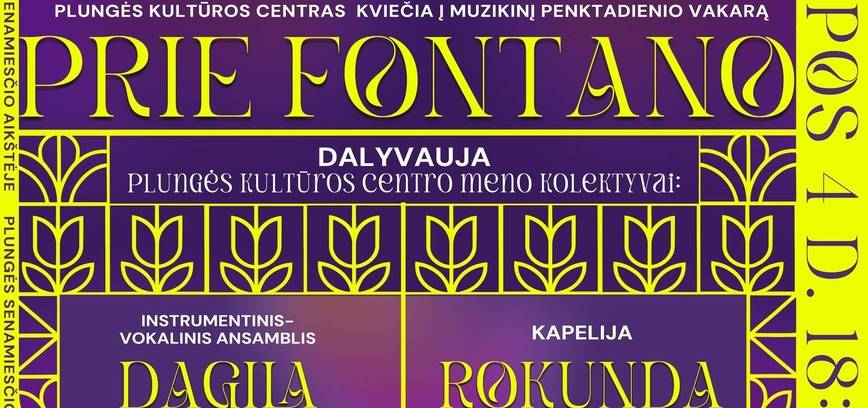 Muzikinis vakaras prie fontano