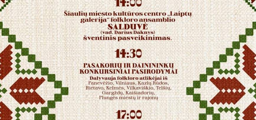 IV Lietuvos folkloro atlikėjų festivalis-konkursas ,,Sosėtėkem Plungie