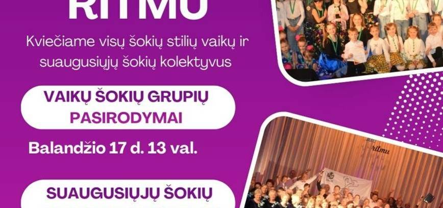 Vaikų ir suaugusiųjų šokių festivalis „Tuo ritmu“