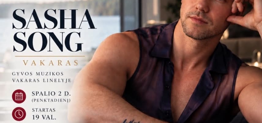 Gyvos muzikos vakaras su Sasha Song