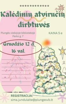Kalėdinių atviručių dirbtuvės