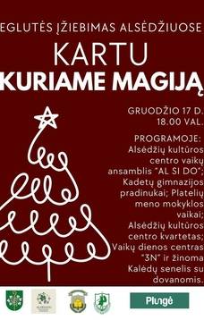 Kalėdų eglutės įžiebimo šventė Alsėdžiuose