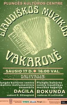 Liaudiškos muzikos vakaronė