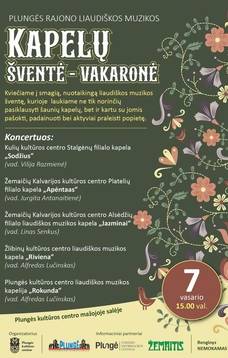 Plungės rajono liaudiškos muzikos kapelų šventė–vakaronė