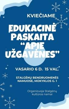 Edukacinė paskaita „Apie Užgavėnės“