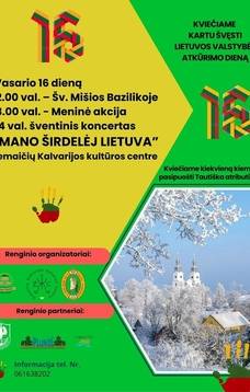 Lietuvos valstybės atkūrimo dienos minėjimas Žemaičių Kalvarijoje