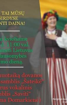 Lietuvos Nepriklausomybės atkūrimo dienos minėjimas Šateikiuose