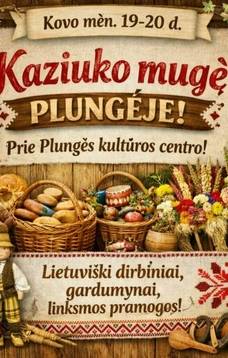 Kaziuko mugė Plungės Senamiesčio aikštėje