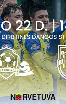 Futbolo varžybos FK Babrungas v DFK Dainava