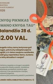 KNYGŲ PIKNIKAS „Mano knyga tau"