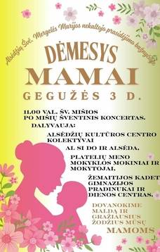 Koncertas, skirtas mamos dienai Alsėdžiuose