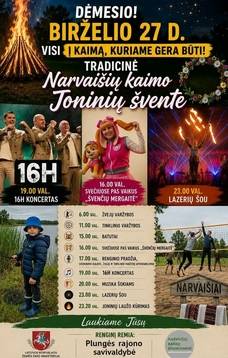 Tradicinė Joninių šventė Narvaišiuose