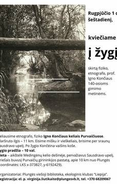 Pėsčiųjų žygis Igno Končiaus 140-osioms metinėms paminėti