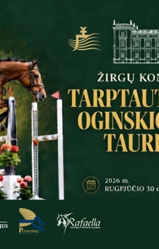 Žirgų konkūrų varžybos Tarptautinio Mykolo Oginskio festivalio taurei laimėti