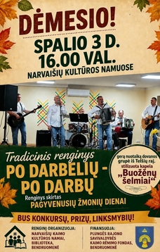 Tradicinis renginys ,,Po darbelių - po darbų''