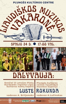Liaudiškos muzikos vakaronė