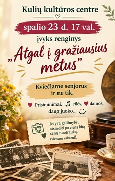 Atgal į gražiausius metus