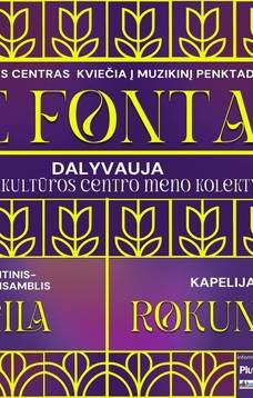 Muzikinis vakaras prie fontano
