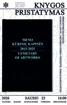 Knygos „Meno kūrinių kapinės 2015–2025“ pristatymas