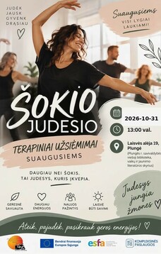 ŠOKIO - JUDESIO TERAPINIAI UŽSIĖMIMAI