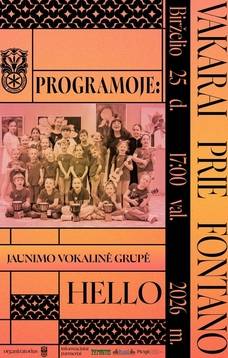 VAKARAS PRIE FONTANO su „Hello“