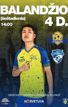 Futbolo varžybos  FK Babrungas v Neptūnas