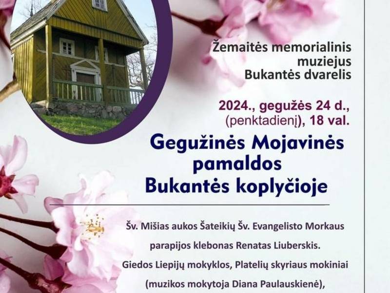 Gegužinės Mojavinės pamaldos Bukantės koplyčioje