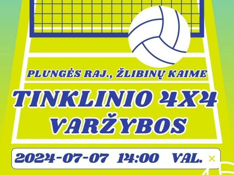 Tinklinio 4x4 varžybos Žlibinuose