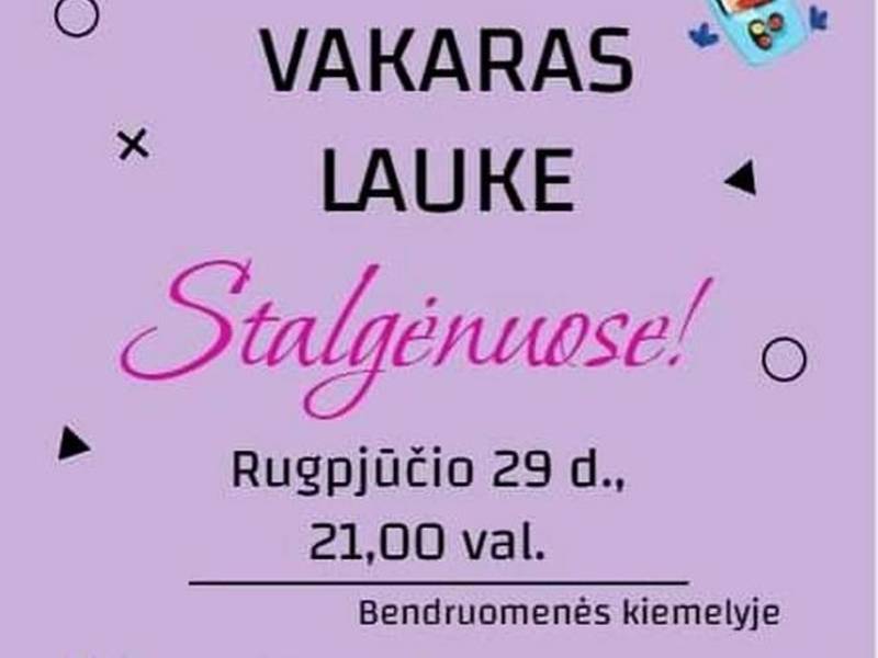 Kino vakaras Stalgėnuose