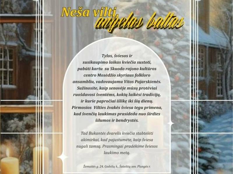 Advento vakaras Bukantės dvarelyje