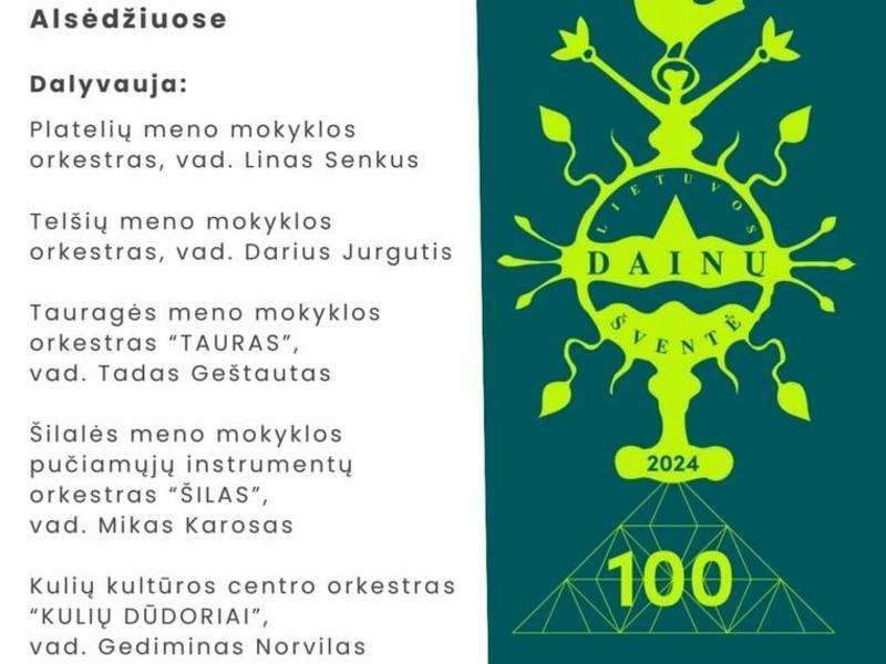 Žemaitijos regiono pučiamųjų instrumentų orkestrų šventė Alsėdžiuose