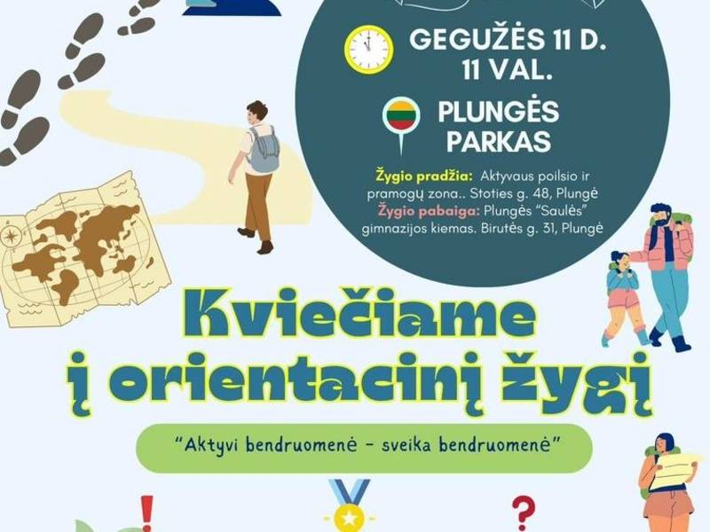 Orientacinis žygis „Aktyvi bendruomenė - sveika bendruomenė“