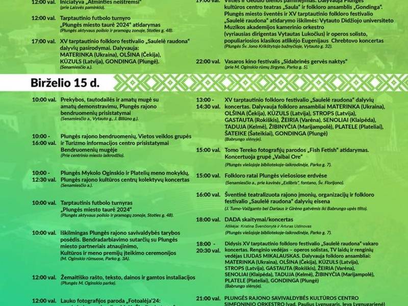 PLUNGĖ STADTFEST‘ 24