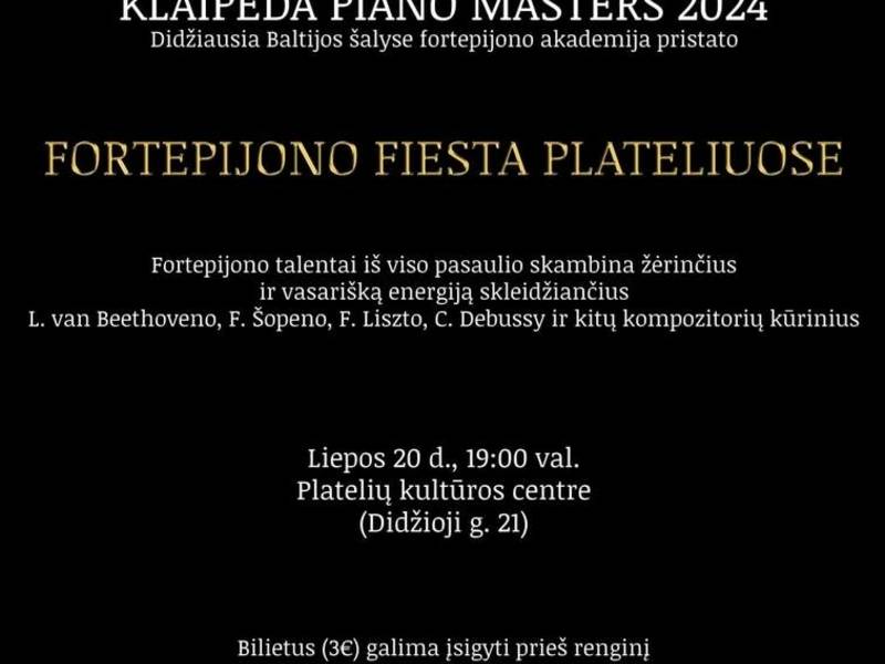Fortepijono fiesta Plateliuose