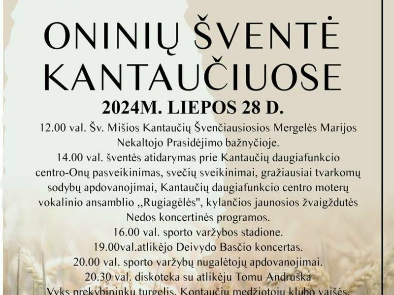 Oninių šventė Kantaučiuose