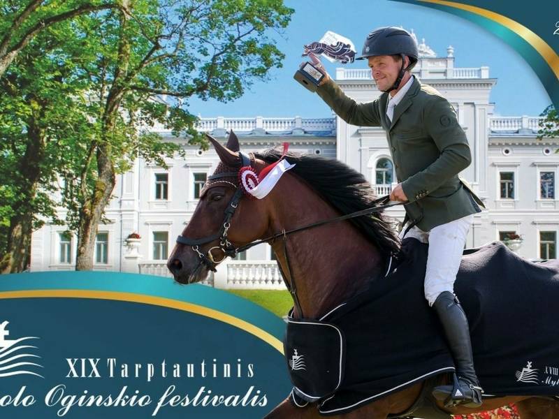 XIV žirgų konkūro varžybos Mykolo Oginskio festivalio taurei laimėti