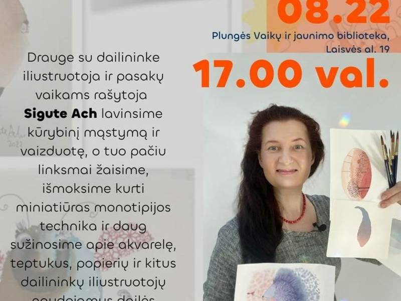 Linksmoji monotipija su Sigute Ach