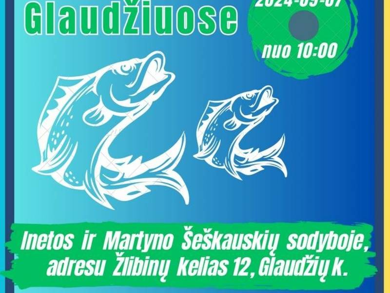 Sportinės žvejybos varžybos Glaudžiuose